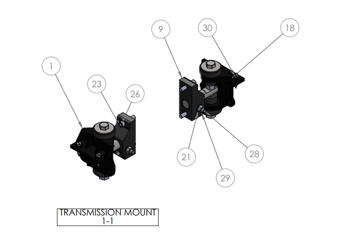 TRANSMISSION MOUNT 1-1