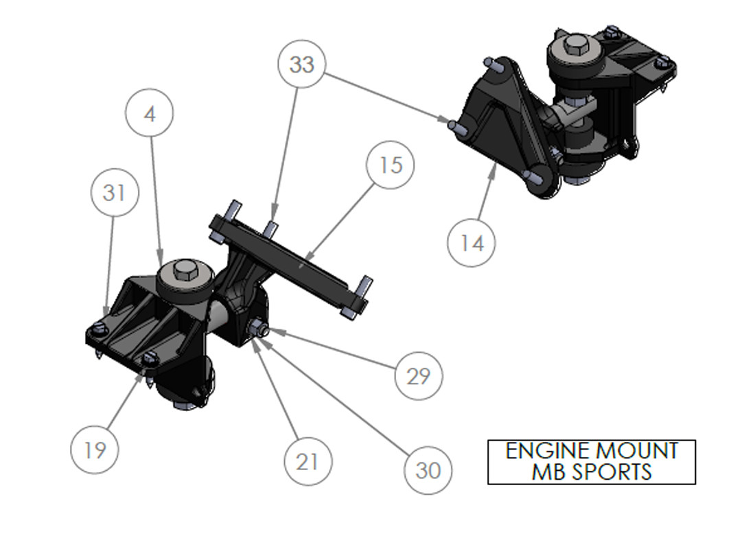 ENGINE MOUNT MB SPORTS