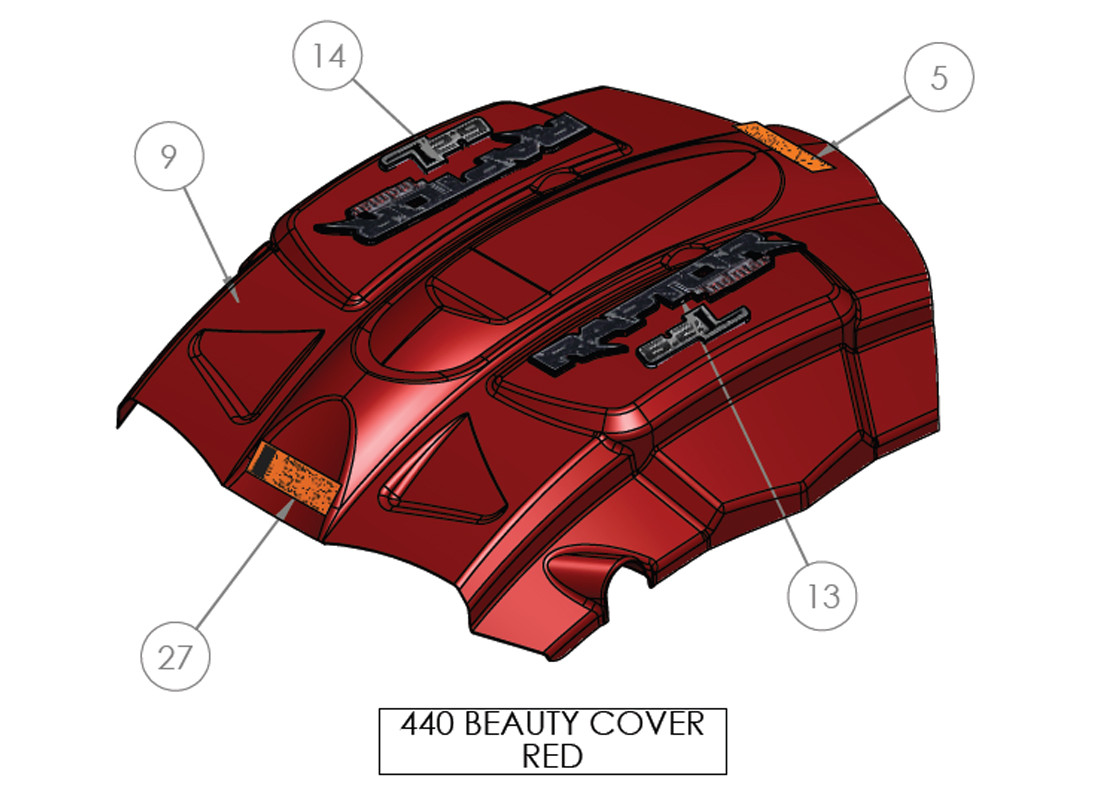 440 BEAUTY COVER RED