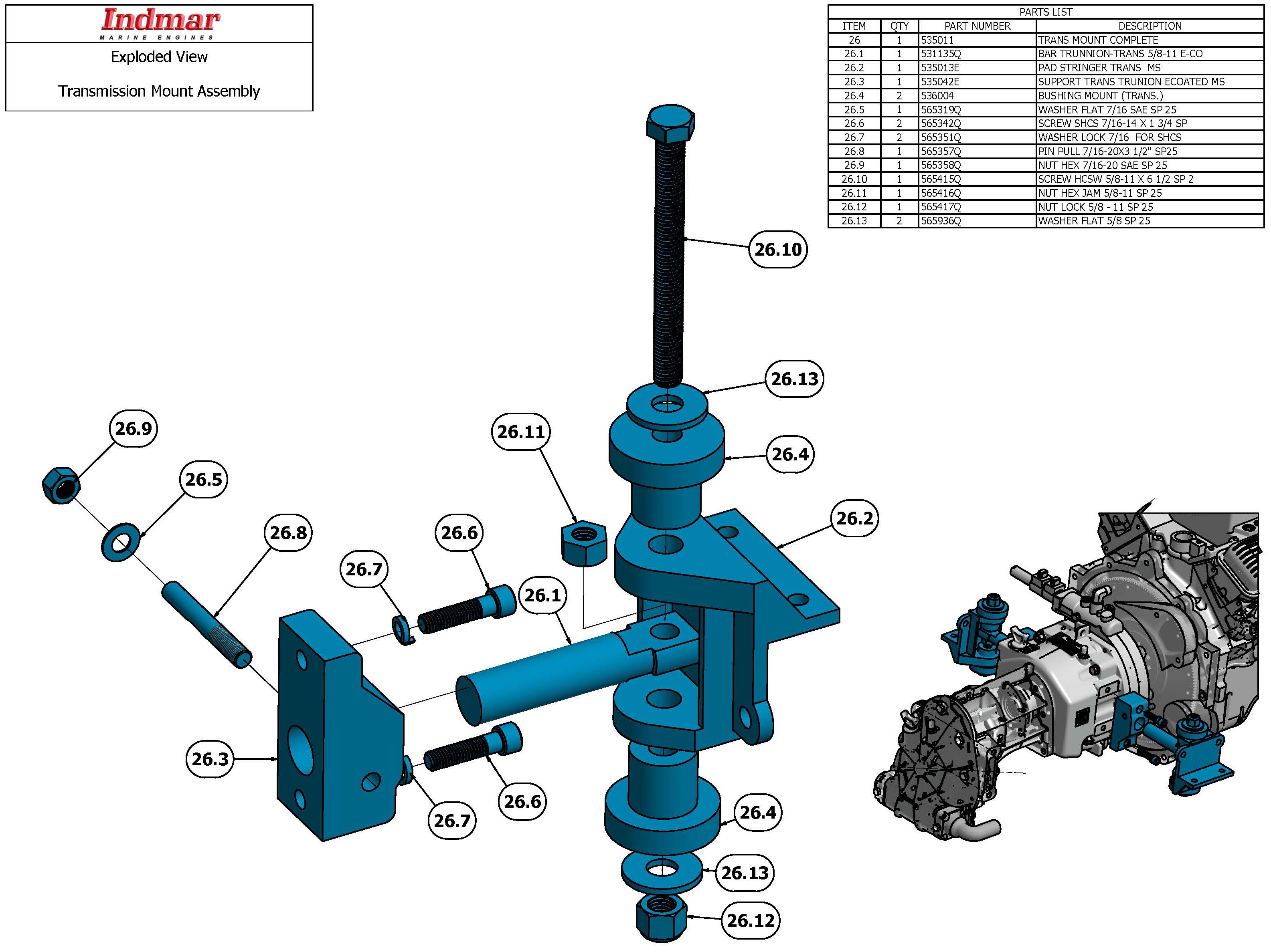 Bushing Mount (Trans)